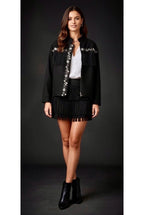 Short a Franges Esprit Boheme - Noir