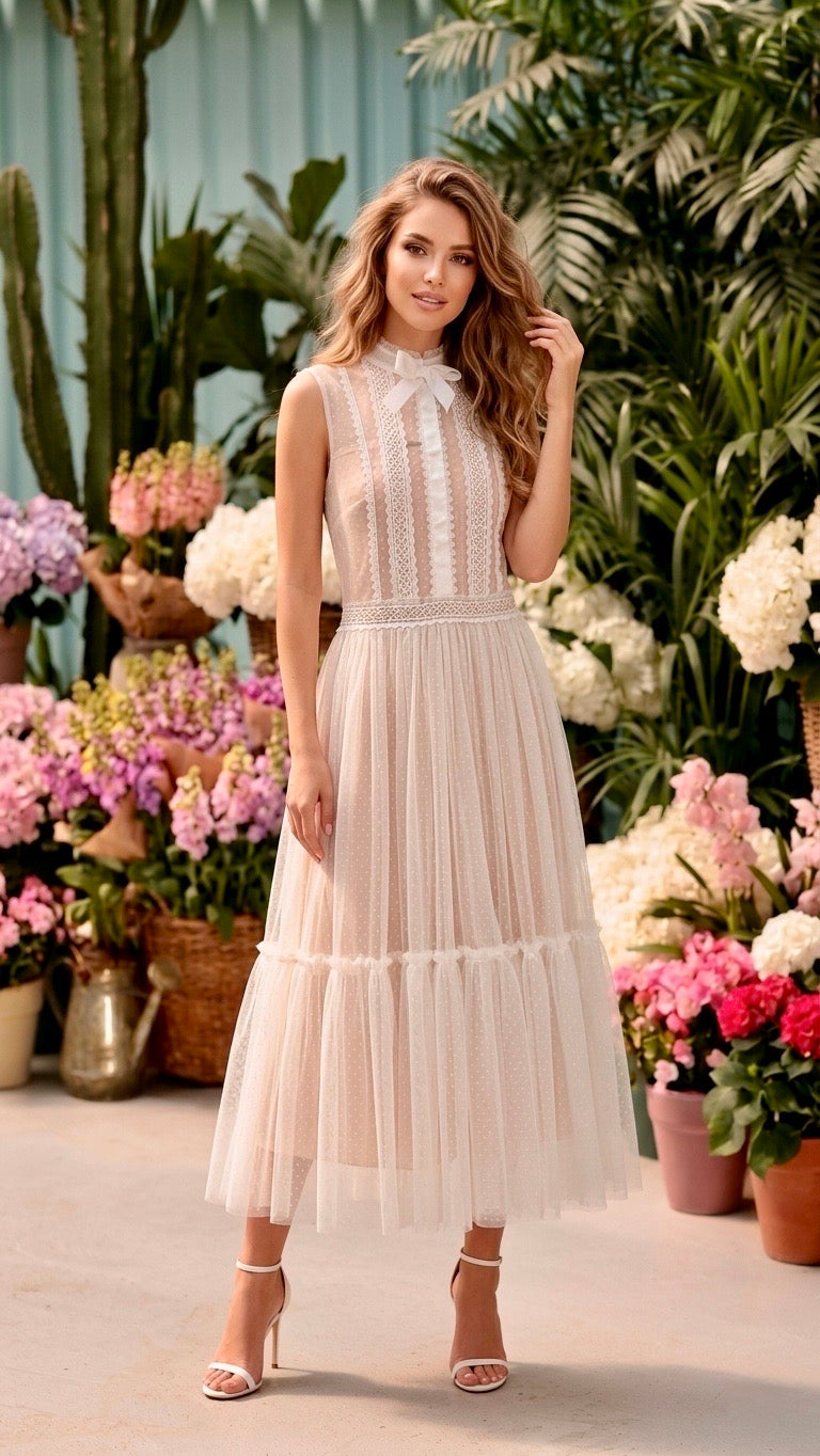 Robe Fluide Romantique Aérienne Raffinée