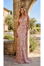 Robe Sirène Pailletée Glamour Rose - Rose