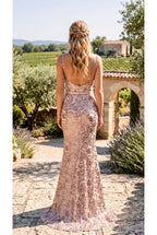 Robe Sirène Pailletée Glamour Rose - Rose