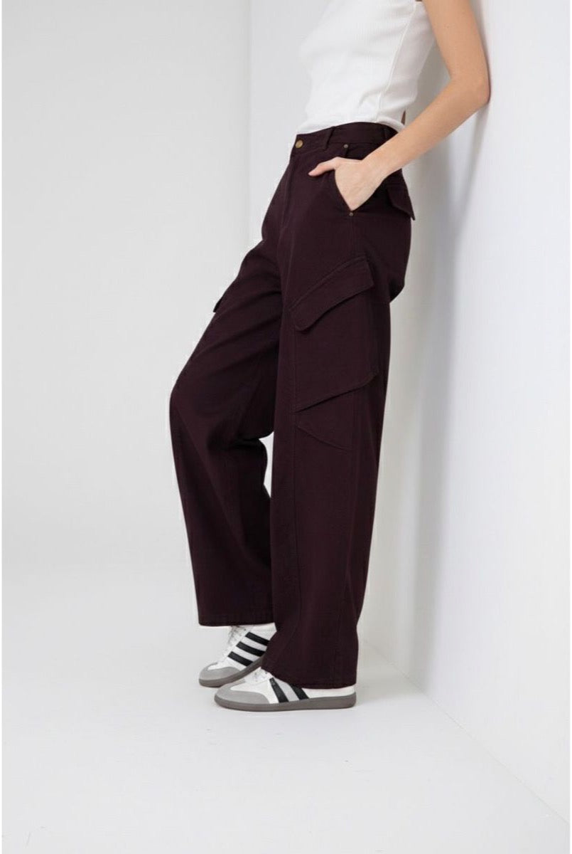 Jean Large Baggy Ballon - Brun foncé