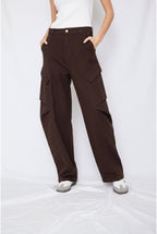 Jean Large Baggy Ballon - Brun