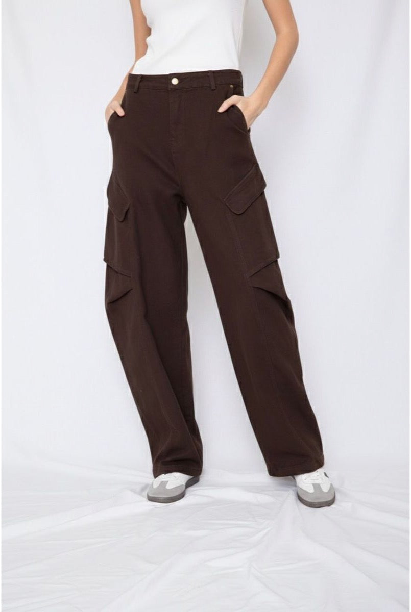 Jean Large Baggy Ballon - Brun