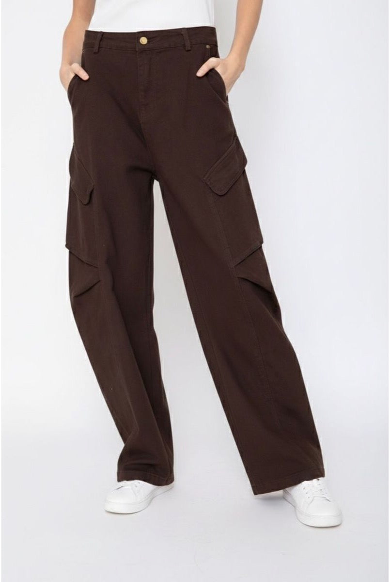 Jean Large Baggy Ballon - Brun