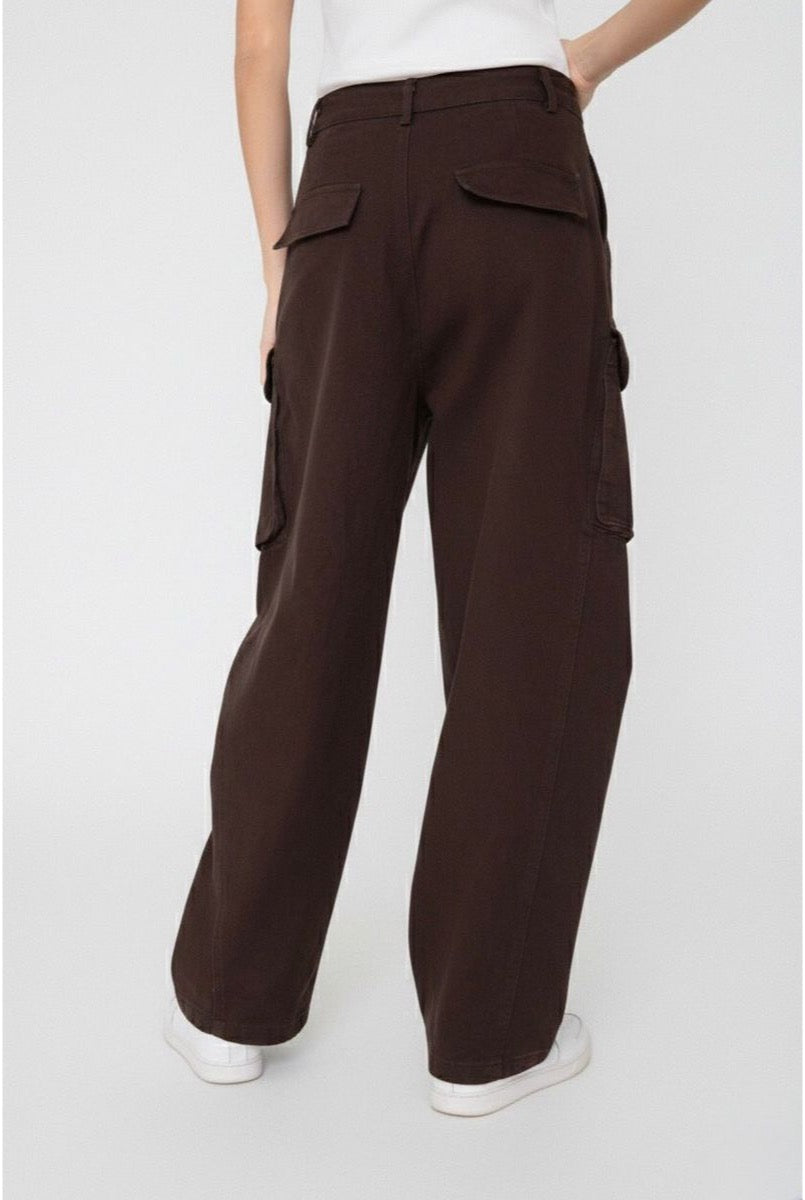 Jean Large Baggy Ballon - Brun