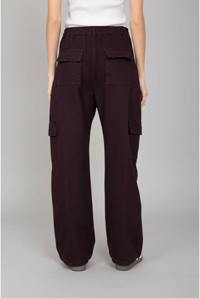 Pantalon Jean Cargo Street Style - Brun foncé
