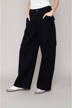 Pantalon Jean Cargo Street Style - Noir
