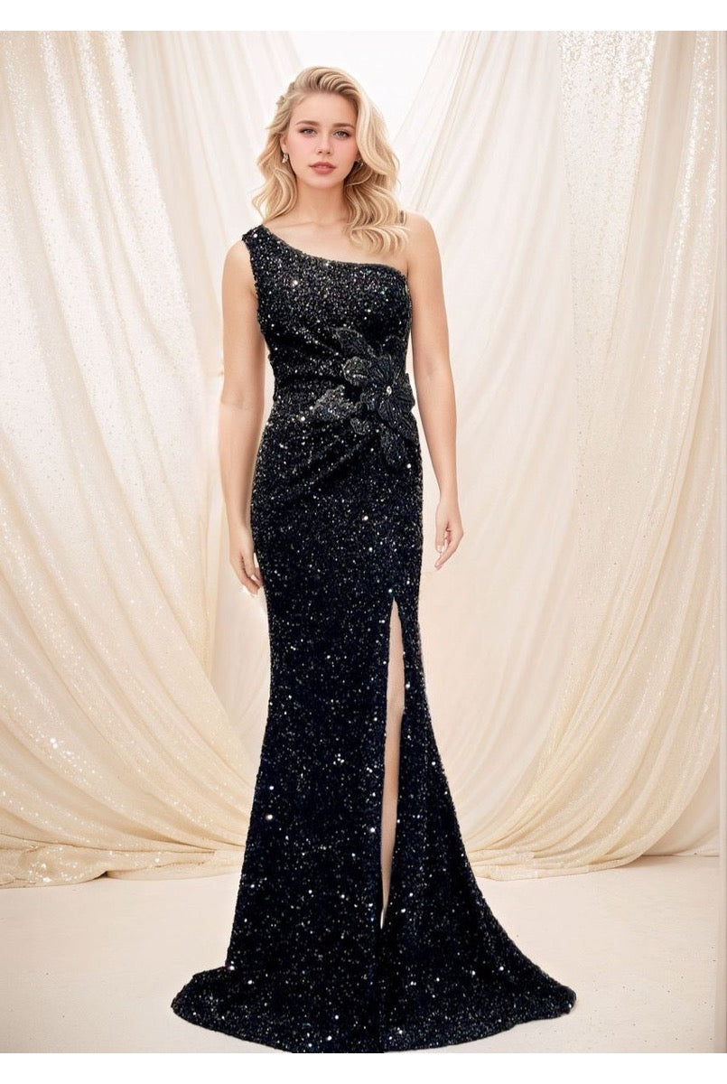 Robe sirène glamour bord mer - Noir