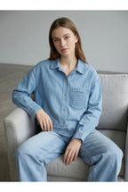 Chemise Denim Coupe Décontractée - Bleu clair