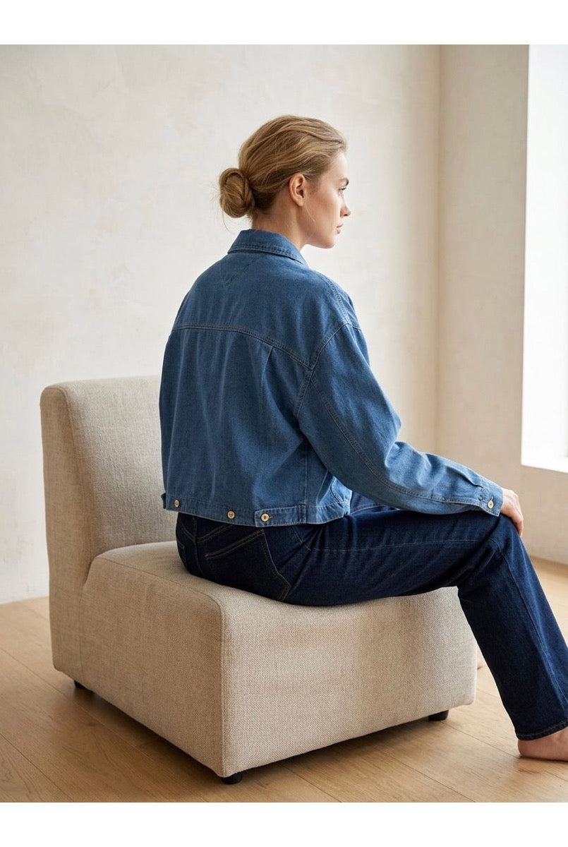 Chemise Denim Coupe Décontractée - Bleu