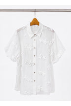 Chemise Flora brodée - Blanc