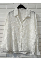 Chemise Texturée  Élégante - Blanc