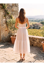 Robe Midi Romantique En Dentelle #3 - Blanc