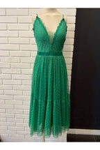 Robe Midi Romantique En Dentelle #3 - Vert
