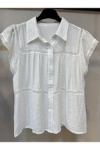 Chemise Bohème Chic Lora Douceur Naturelle - Blanc