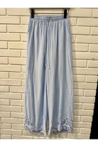 Pantalon Bohème Assorti D25440 Lora Fluide - Bleu
