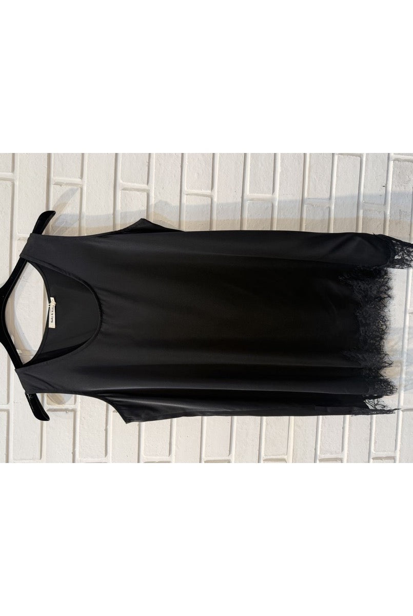 Top Bohème Lora Dentelle Douceur Élégante - Noir