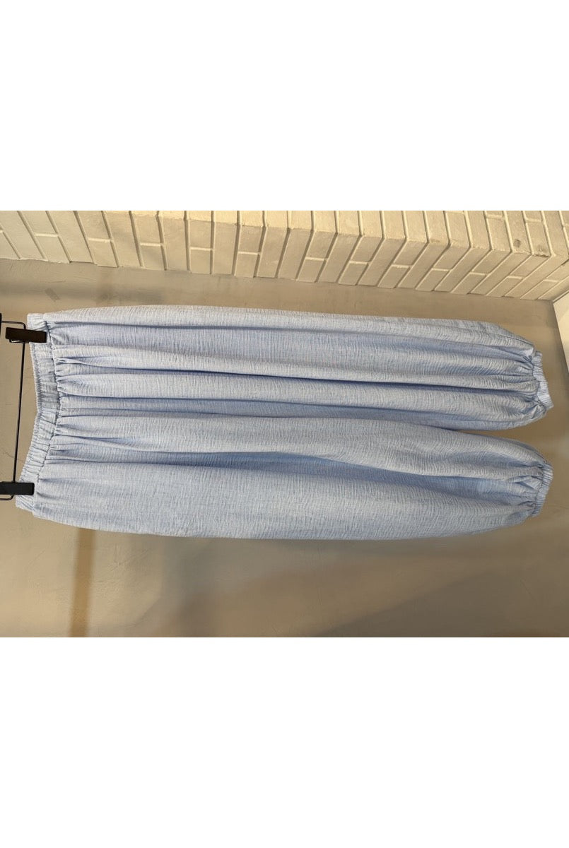 Pantalon Bohème Fluide Lora Confort Estival - Bleu