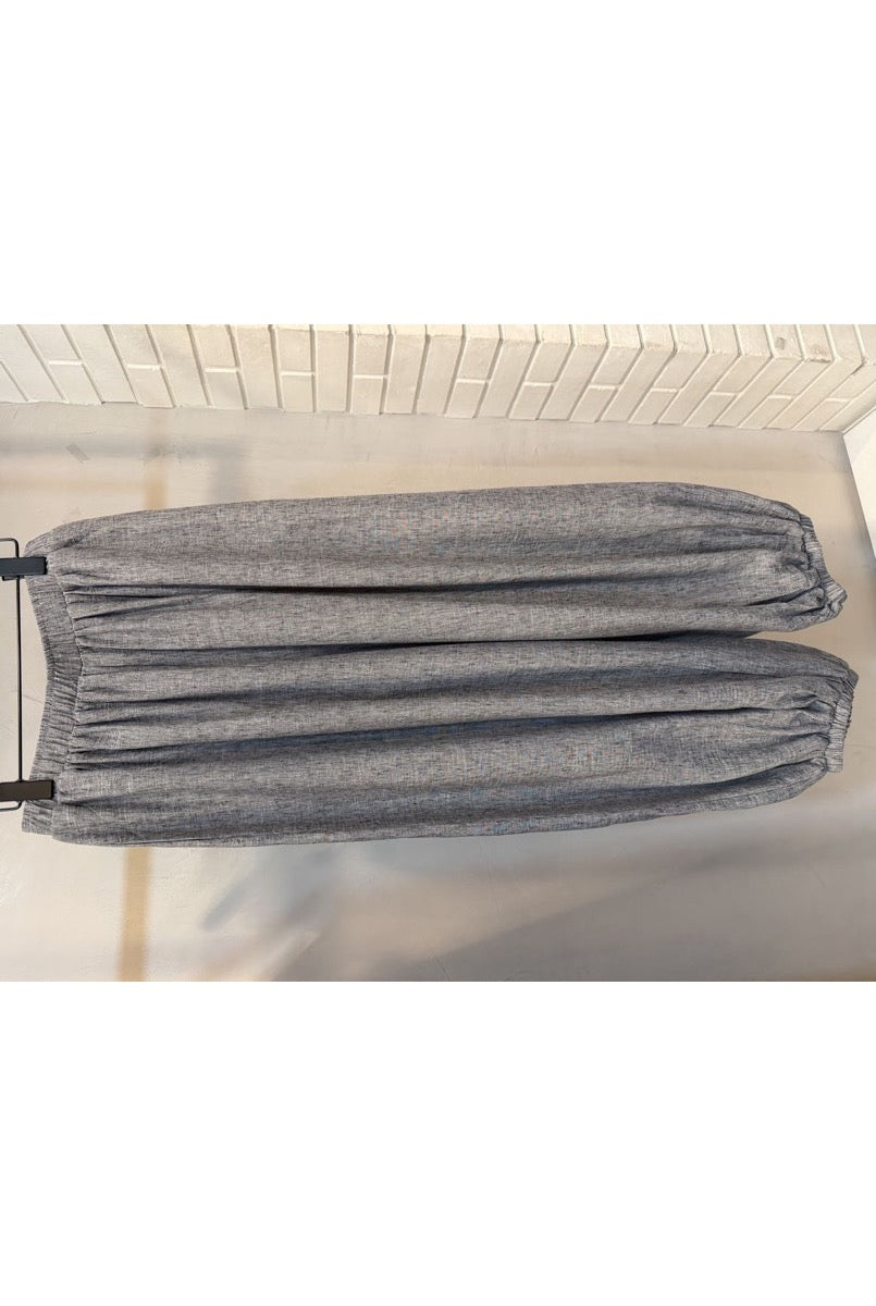 Pantalon Bohème Fluide Lora Confort Estival - Gris