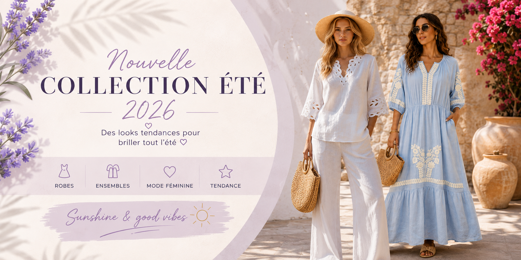 Bannière Nouvelle collection été 2026 Soky & Soka